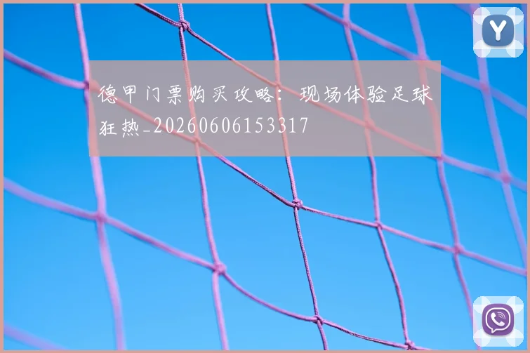 德甲门票购买攻略：现场体验足球狂热_20260606153317